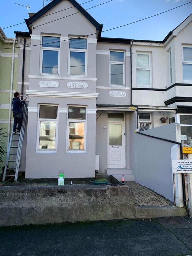 Completed roof replacement project in Mullion
