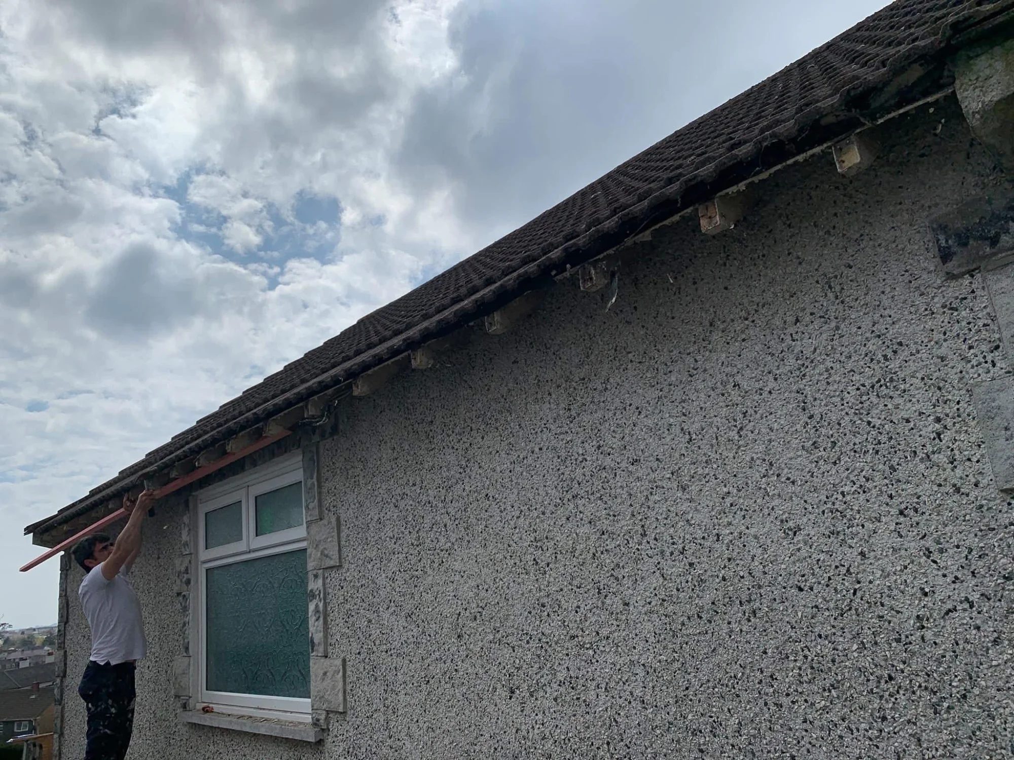 Storm damage roof repairs in Mullion