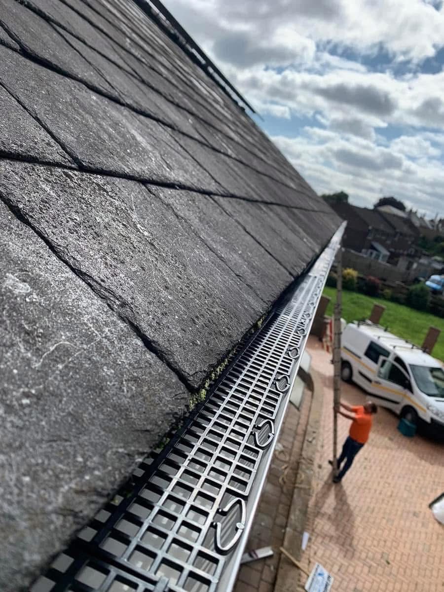 Gutter installation project in Mullion