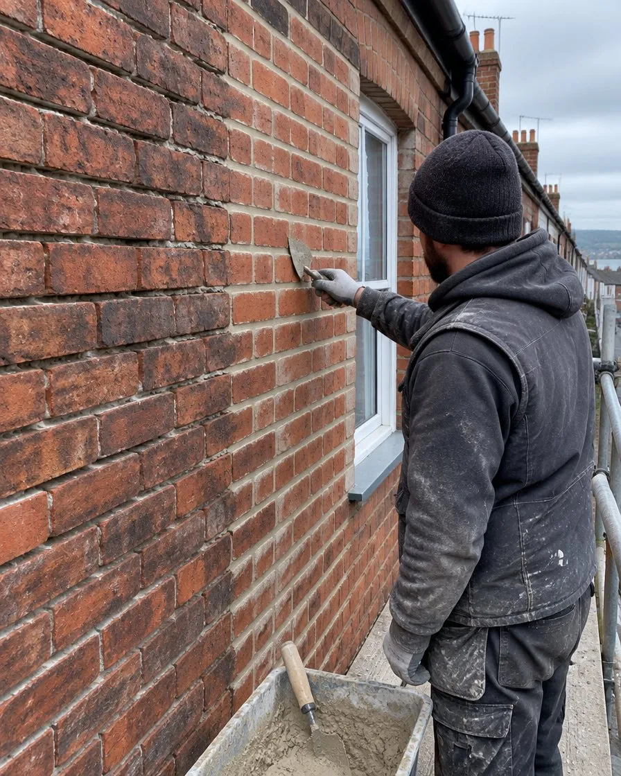 Brickwork and repointing in Mullion