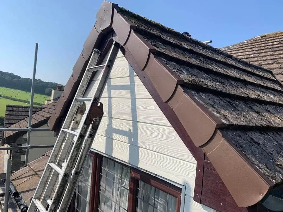 New fascias, bargeboards and guttering in Mullion
