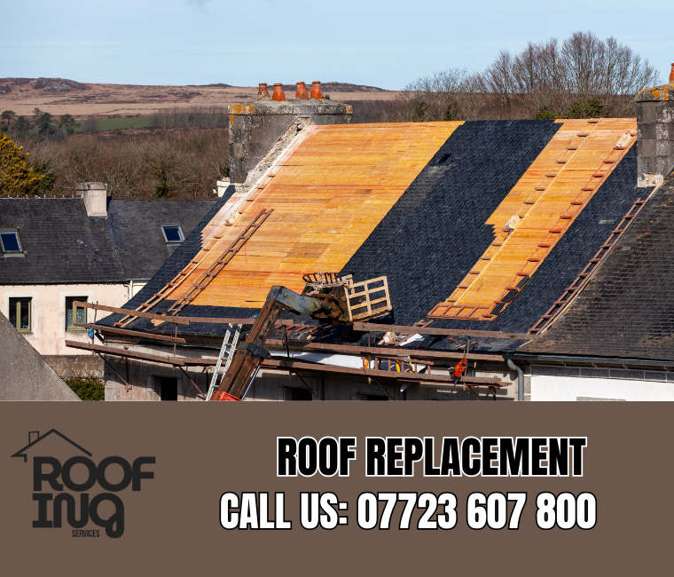 Complete roof replacement in Mullion